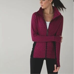 Lululemon Athletica Pink and Black Slim Fit Jacket